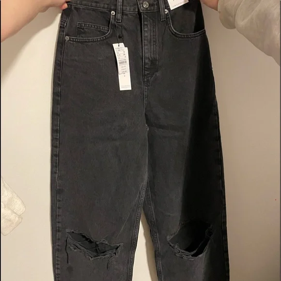 Topshop black baggy jeans